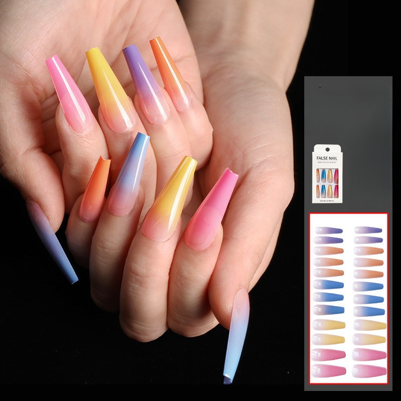 Chips de manicura francesa larga de plástico al por mayor